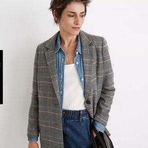 Madewell Plaid Dorset Blazer - size M